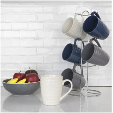 Home Basics Stoneware Mugs Set HOBA2334